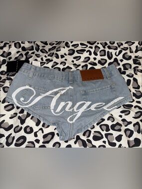 Low rise Y2K Jean Booty Shorts